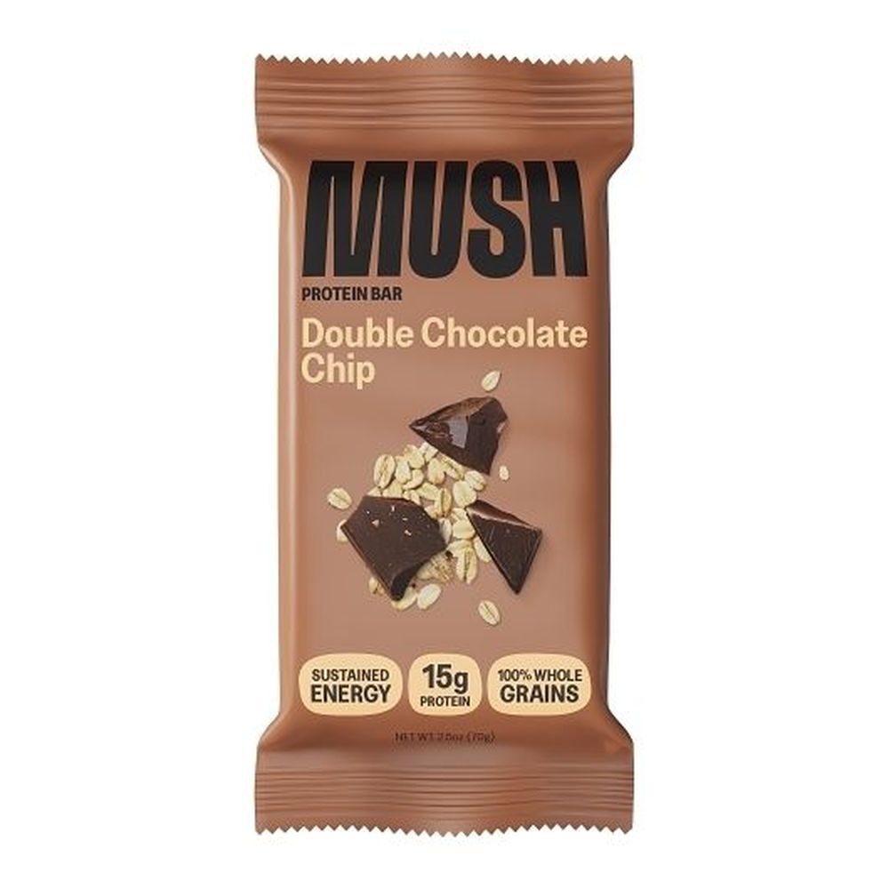 Mush Double Chocolate Chip Protein Bar, 2.5 Ounce -- 16 per case