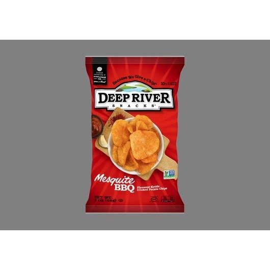 Deep River Snacks Mesquite Bbq Kettle Potato Chips, 2 Ounce -- 24 per case