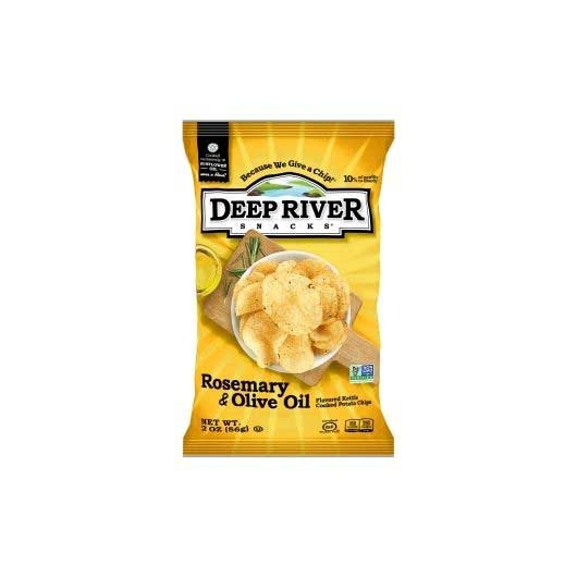 Deep River Snacks Rosemary Olive Oil Kettle Potato Chips, 2 Ounce -- 24 per case