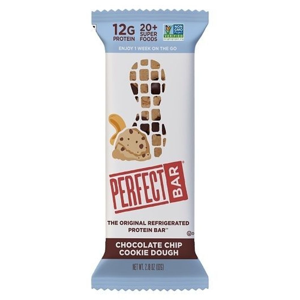 Perfect Bar Chocolate Chip Cookie Dough Protein Bar, 2.18 Ounce -- 16 per case