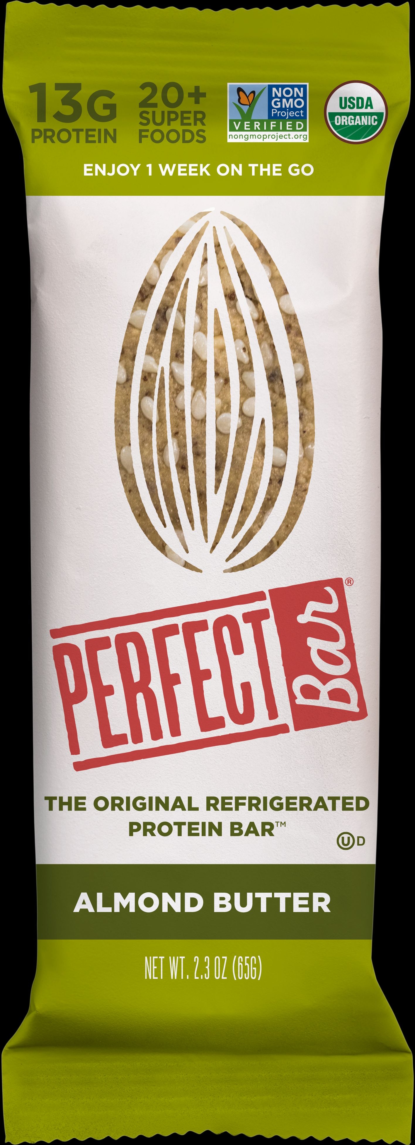 Perfect Almond Butter Bar, 2.3 Ounce -- 16 per case.