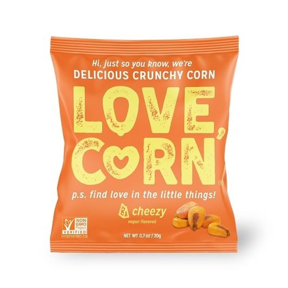 Love Corn Cheezy Crunchy Corn, 0.7 Ounce -- 100 per case