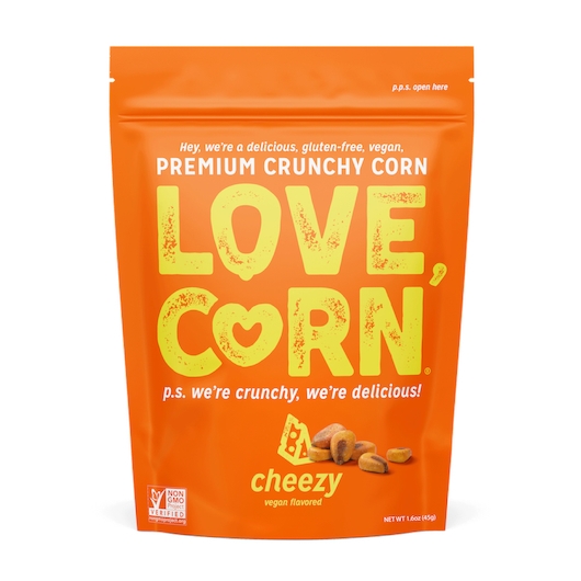 Love Corn Cheezy Crunching Corn, 1.6 Ounce -- 10 per case