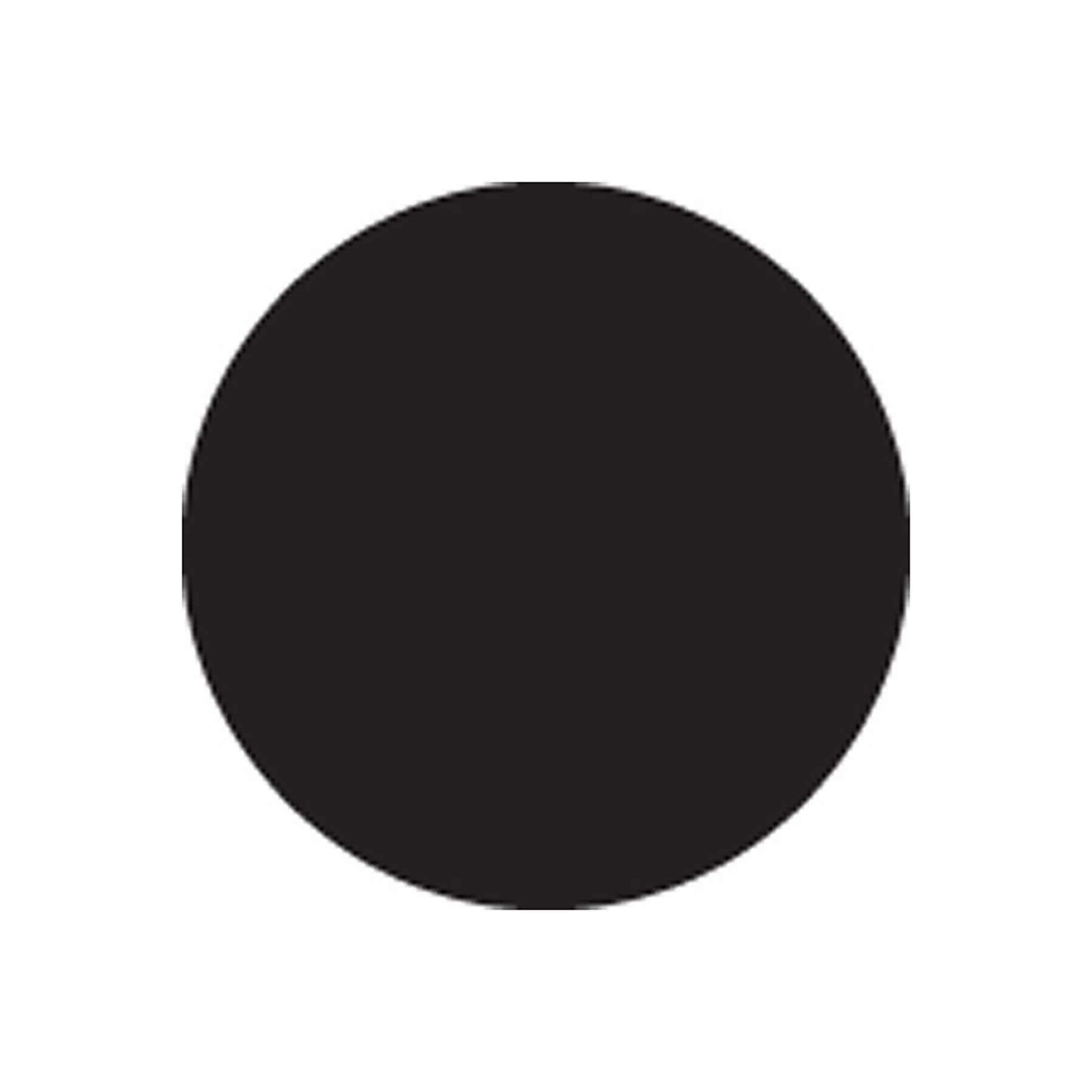 National Checking Black Circle Permanent Label, 5 inch -- 1000 per case.