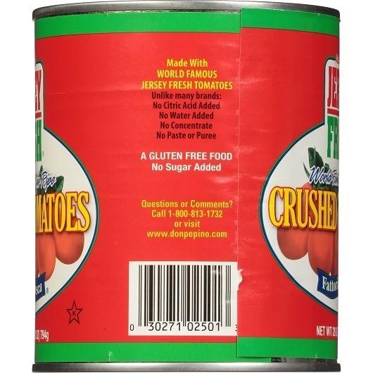 Fattoria Fresca Jersey Fresh Crushed Tomatoes, 28 Ounce -- 12 per case
