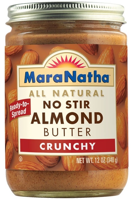 MaraNatha No Stir Crunchy Almond Butter, 12 Ounce -- 6 per case.