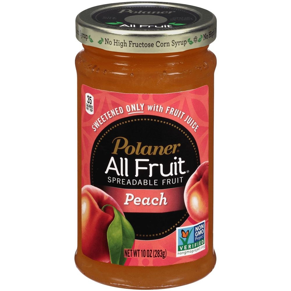 Polaner All Fruit Seedless Peach Spread, 10 Ounce -- 12 per case
