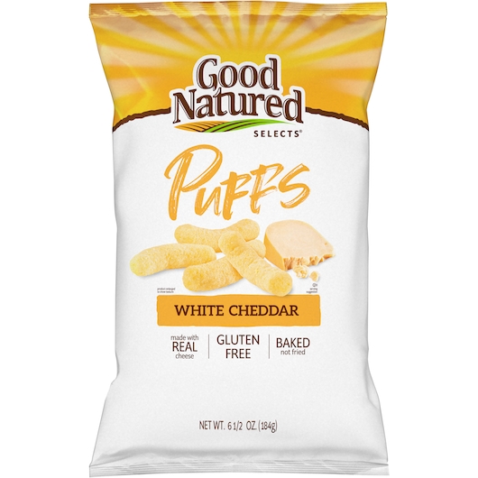 Good Natured Selects White Cheddar Puffs, 6.5 Ounce -- 6 per case