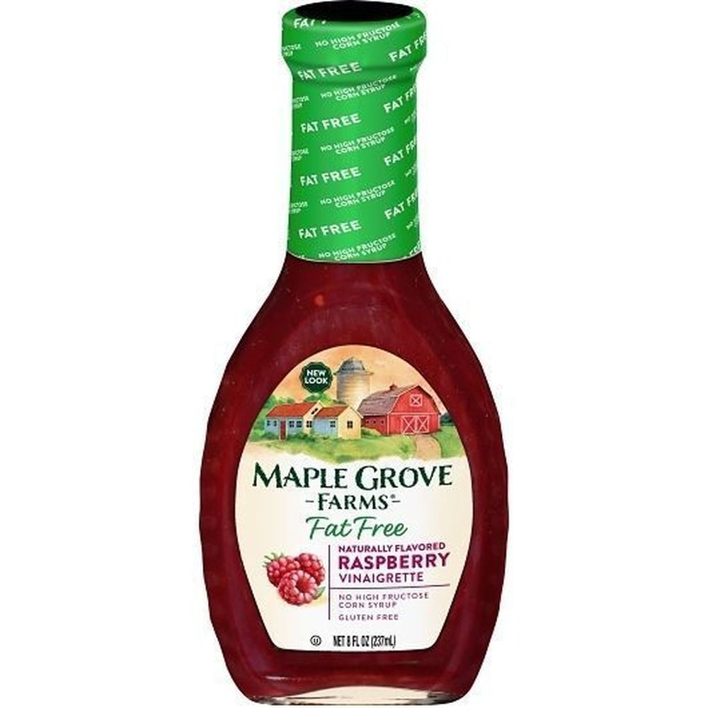 Maple Grove Farms Fat Free Raspberry Vinaigrette, 8 Fluid Ounce -- 12 per case