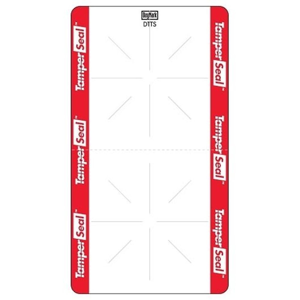 Daymark TamperSeal 2.1875 x 4 Inch Rectangle Direct Thermal Permanent Adhesive Label, 500 count - 24 per case