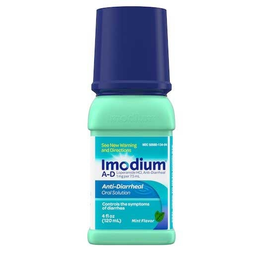 Imodium Mint Flavor Anti Diarrheal Oral Solution Liquid, 4 Fluid Ounce -- 36 per case