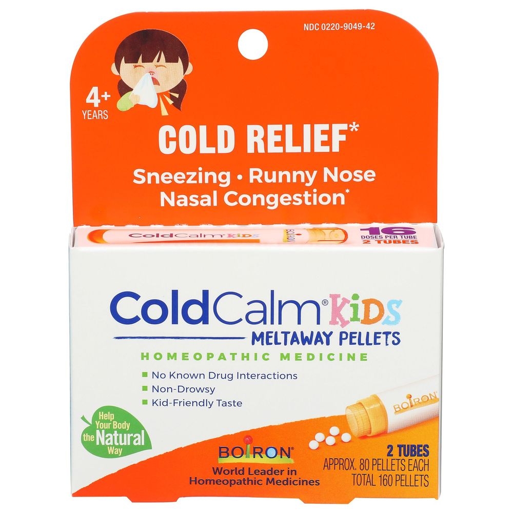 Boiron ColdCalm Kids Cold Relief Pellets, 1.5 Ounce