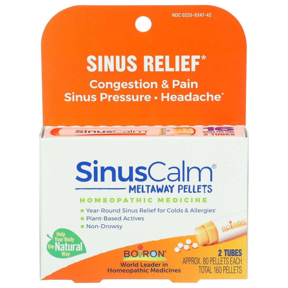 Boiron SinusCalm Sinus Relief Pellets, 2 count