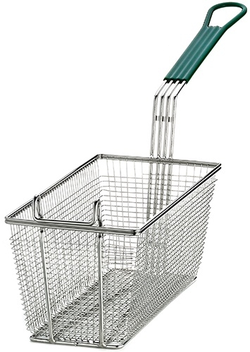 Tablecraft Nickel Plated Fry Basket, 13.38 x 6.5 inch -- 6 per case