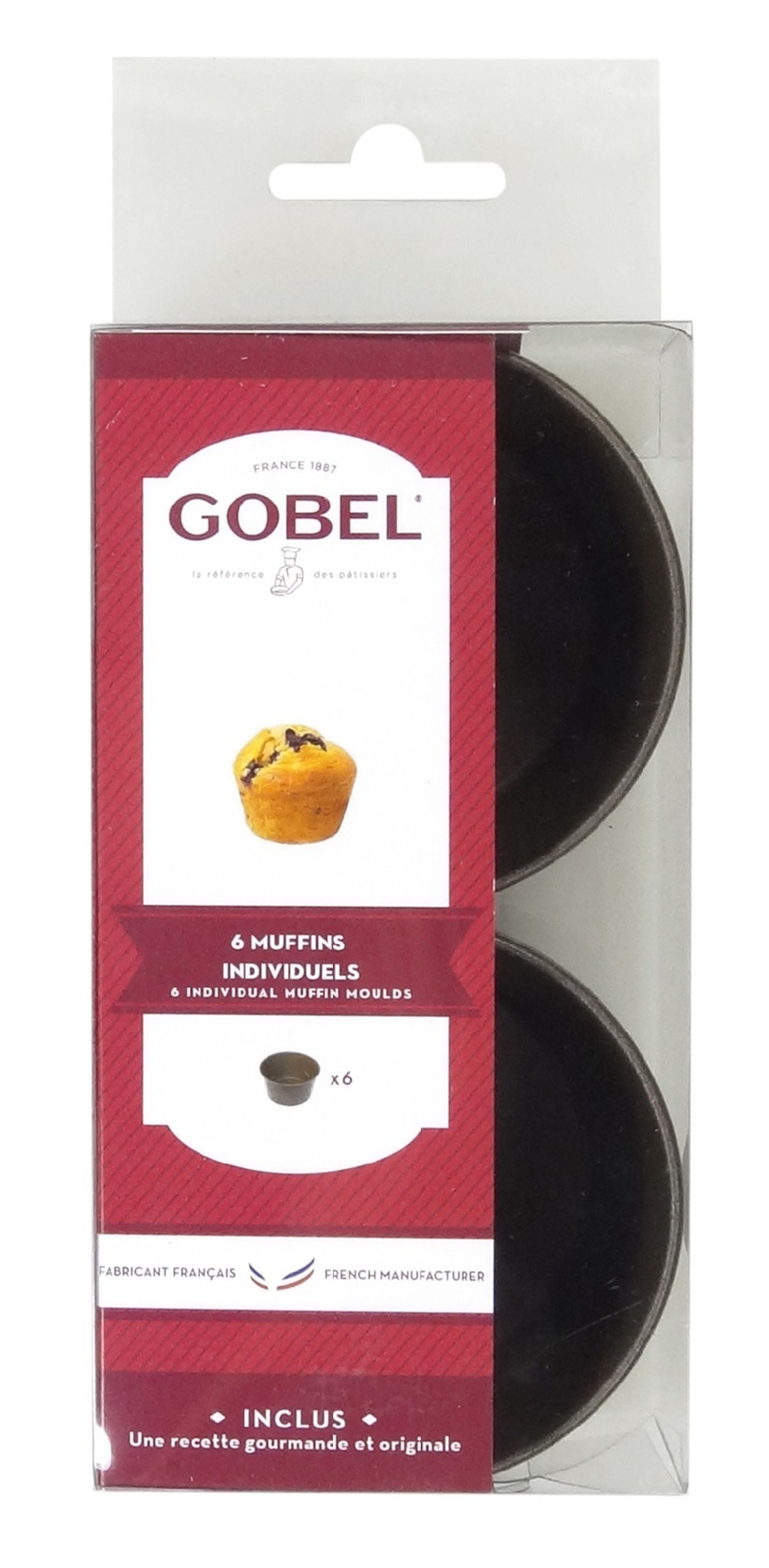 Gobel Steel Muffin Mold Box, set of 6