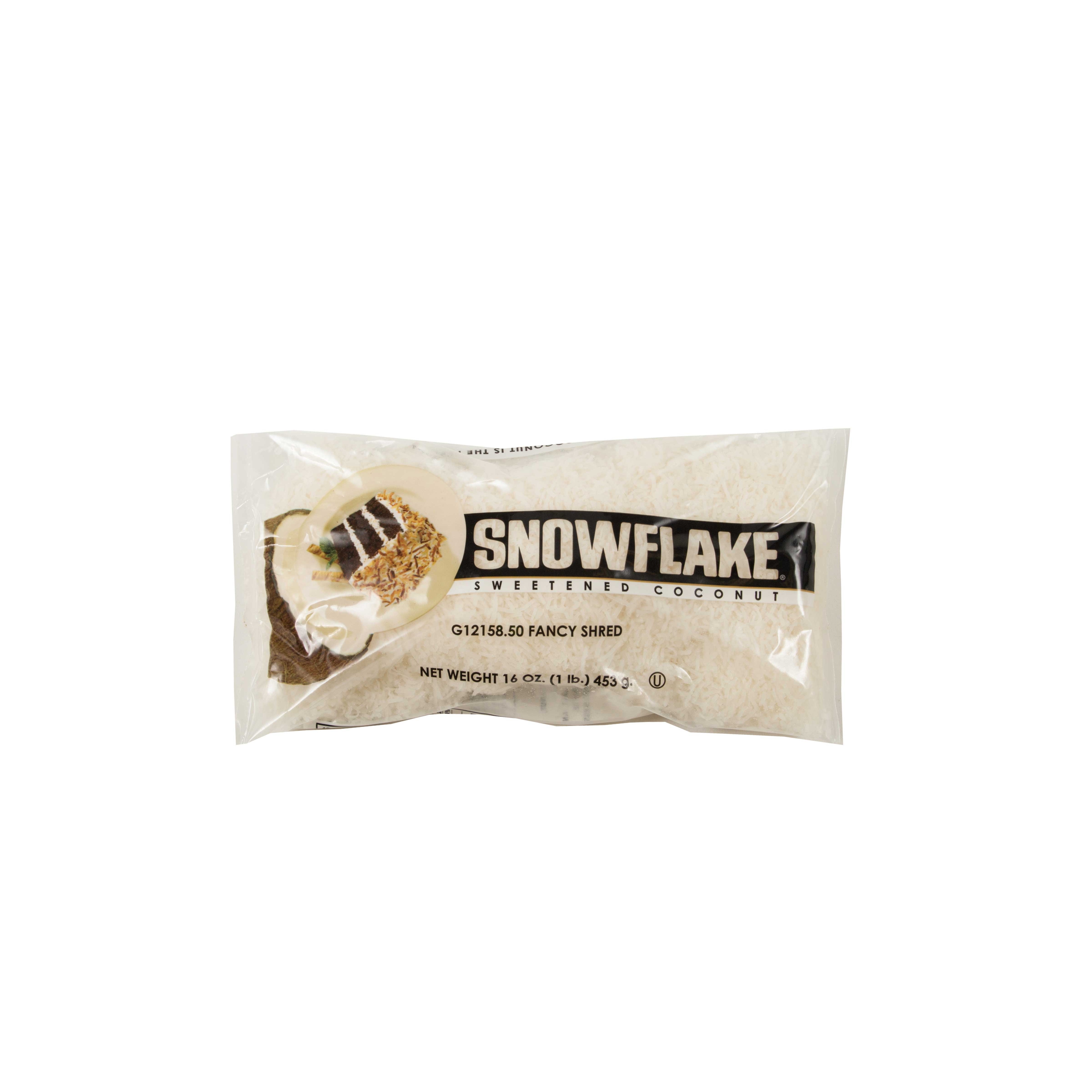 Snowflake Fancy Shredded Coconut 10 Bag 1 Pound