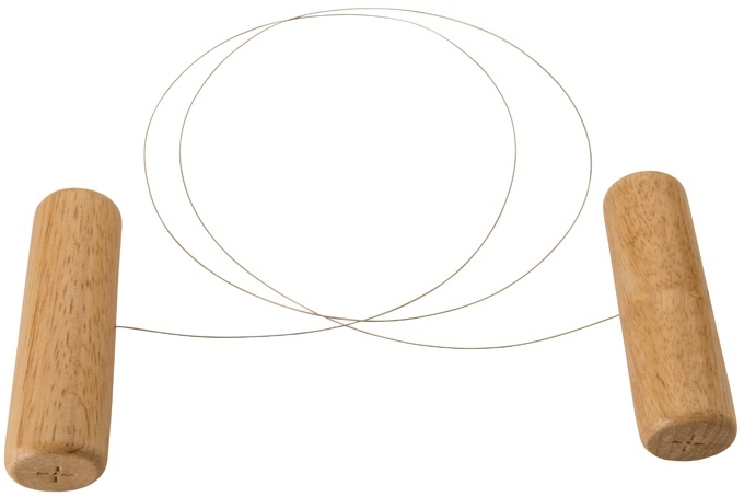 Winco 18/8 Stainless Steel Wire Cheese Slicer with Wood Handle, 44 inch -- 24 per case