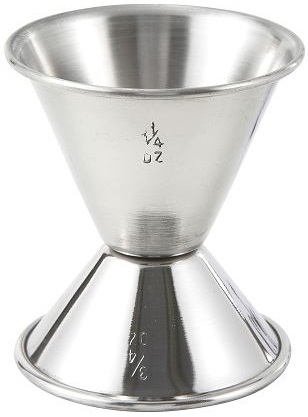 Winco Stainless Steel Double Jigger, 0.75 x 1.25 Ounce -- 12 per case