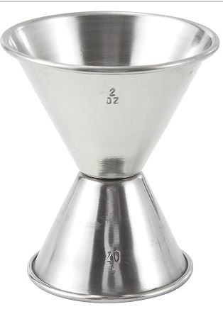 Winco Stainless Steel Double Jigger, 1 x 2 Ounce -- 12 per case