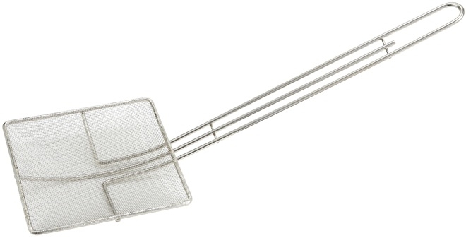 Winco Nickel Plated Square Mesh Skimmer, 6 3/4 x 6 3/4 inch -- 12 per case