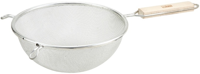 Winco Tinned Single Fine Mesh Strainer, 8 inch -- 12 per case