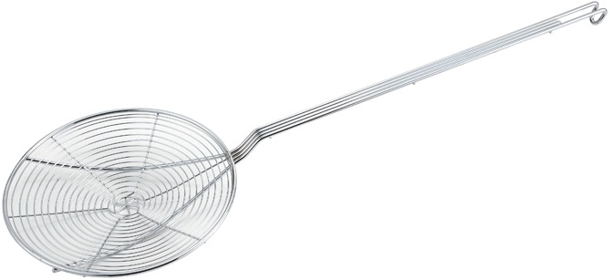 Winco Nickel Plated Spiral Skimmer, 9 inch Dia. -- 12 per case