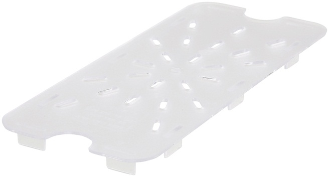 Winco Polycarbonate Third Size Drain Shelf, 10 1/4 x 4 7/16 inch -- 20 per case