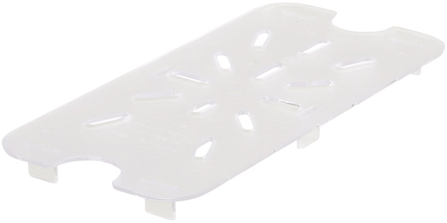 Winco Polycarbonate Fourth Size Drain Shelf, 8 x 3 15/16 inch -- 20 per case