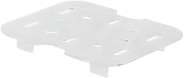 Winco Polycarbonate Sixth Size Drain Shelf, 4 7/16 x 4 1/4 inch -- 20 per case