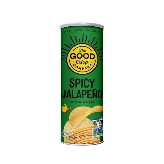 The Good Crisp Company Spicy Jalapeno Flavored Potato Crisps, 5.6 Ounce -- 8 per case