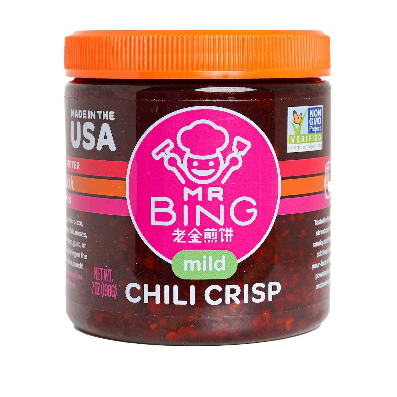 Mr Bing Foods Mild Chili Crisp, 7 Ounce -- 6 per case