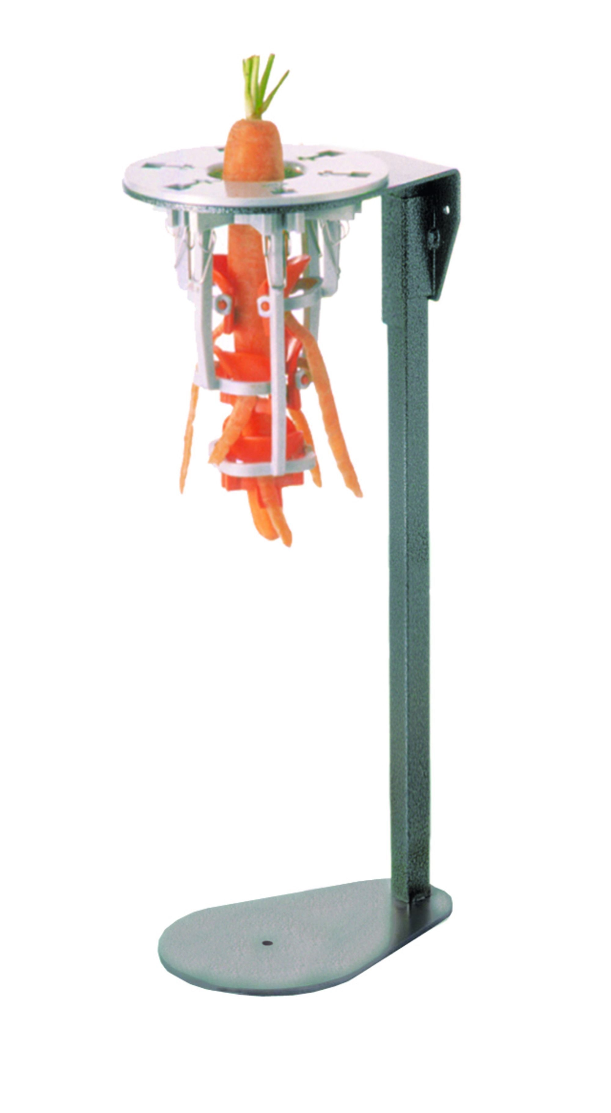 Louis Tellier Stainless Steel Vegetable Peeler on Stand for Large Carrots, 8.4 x 5.5 x 20 inch