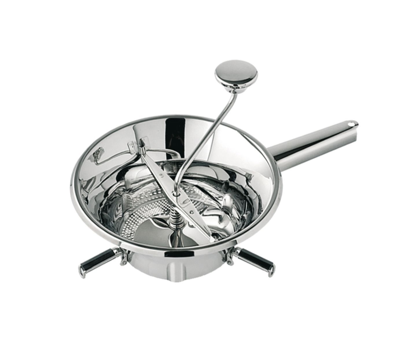 Louis Tellier 9.4 inch Stainless Steel Domestic Food Mill with 3 Grids