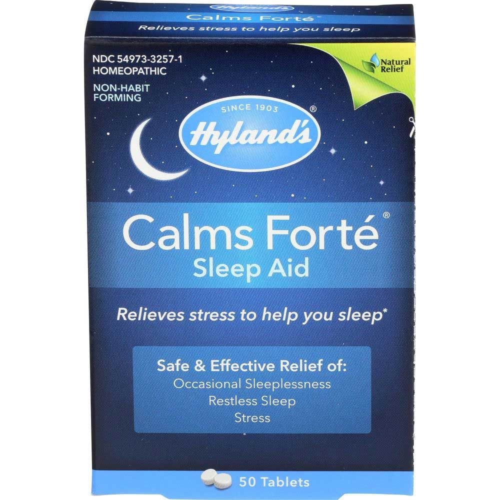 Hylands Homeopathic Calms Forte Sleep Aid Tablet, 50 count per pack -- 3 per case