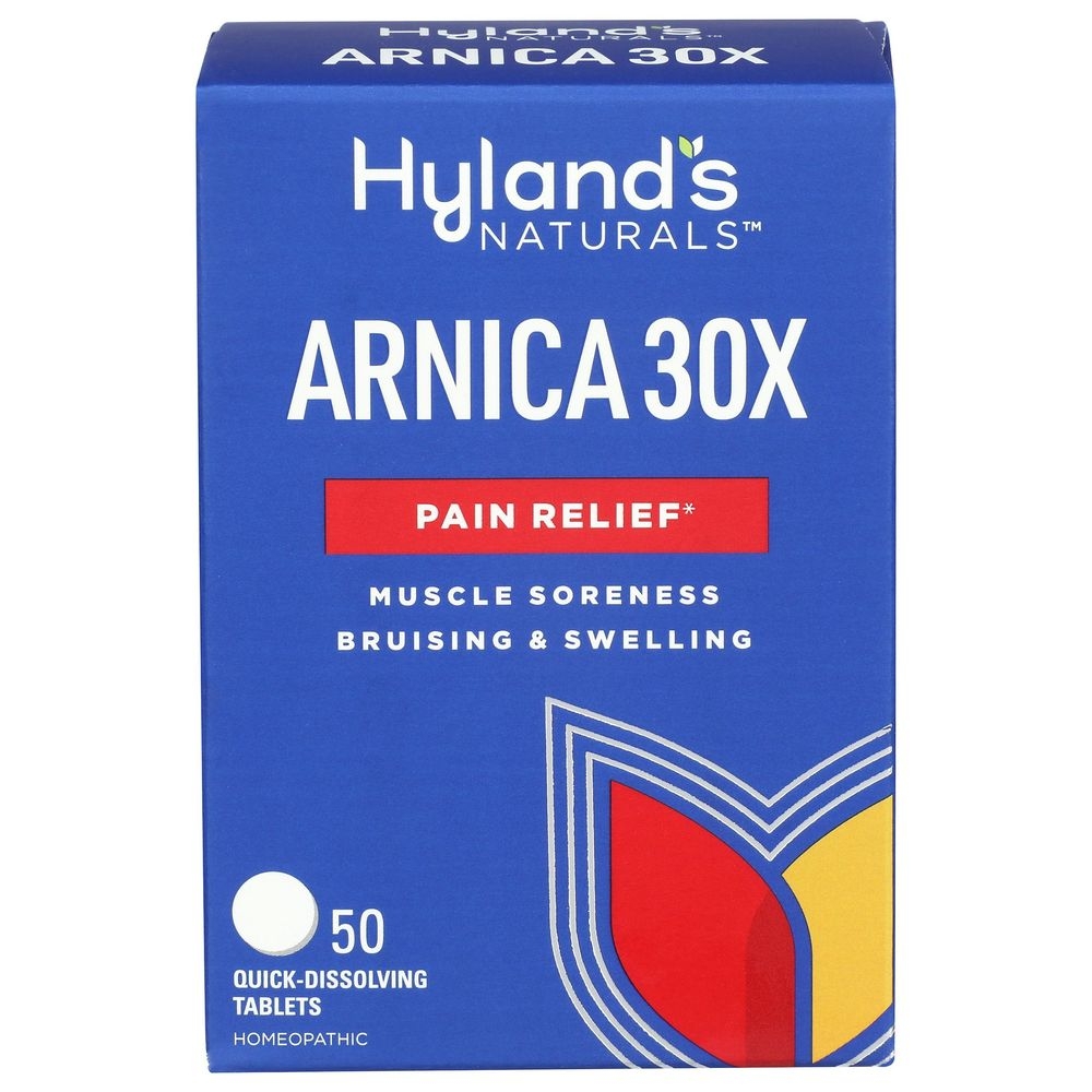 Hylands Naturals Arnica Montana 30X Pain Relief Tablets, 50 count -- 3 per case