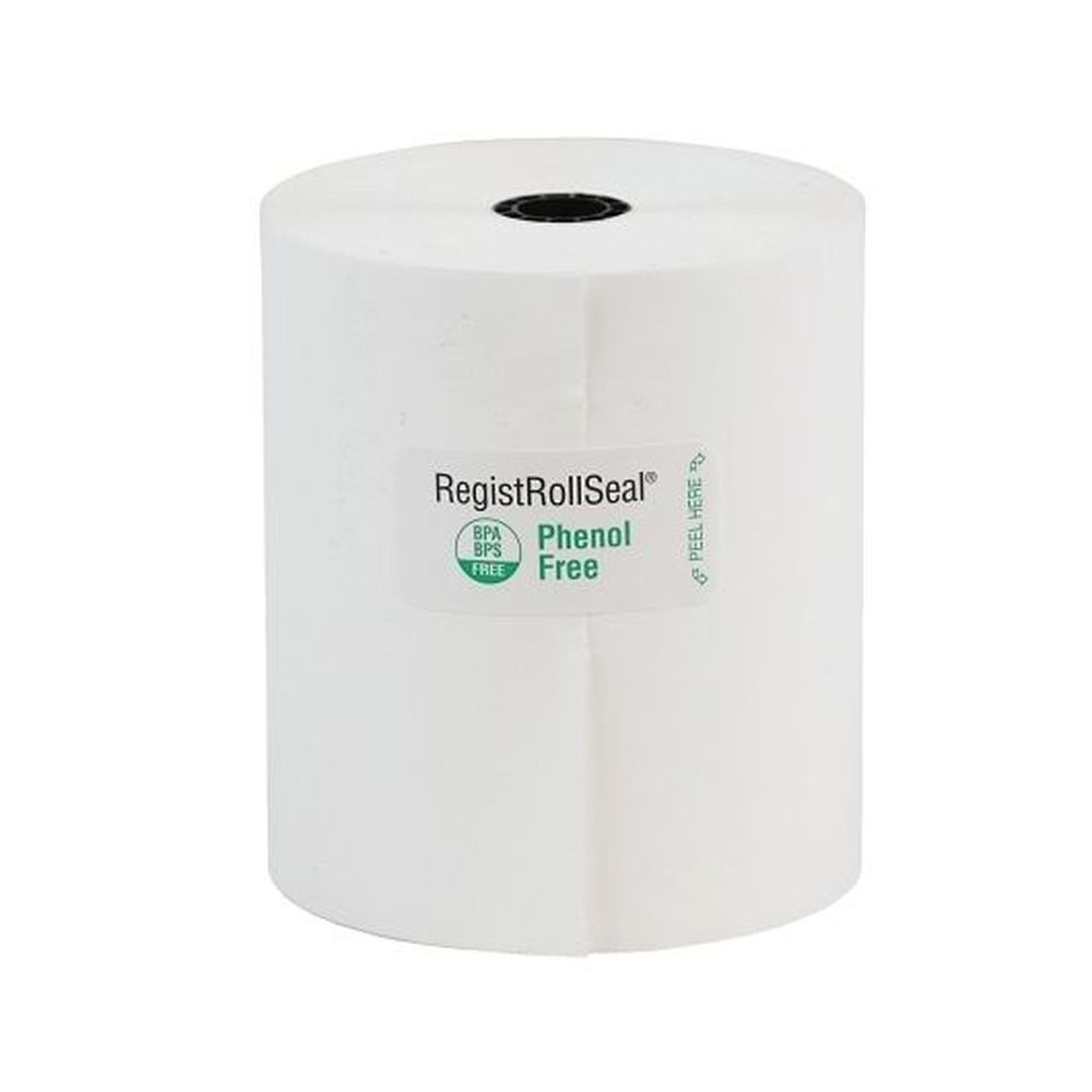 Ncco 3.13 x 230 inch White 1 Ply Phenol Free POS Front of House Thermal Register Roll, 50 count