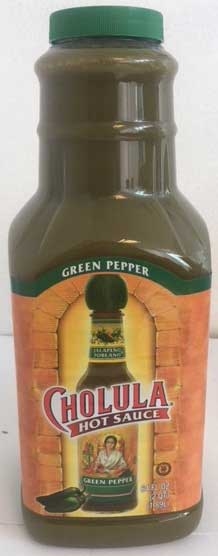 Cholula Green Pepper Hot Sauce, 64 Fluid Ounce -- 4 per case