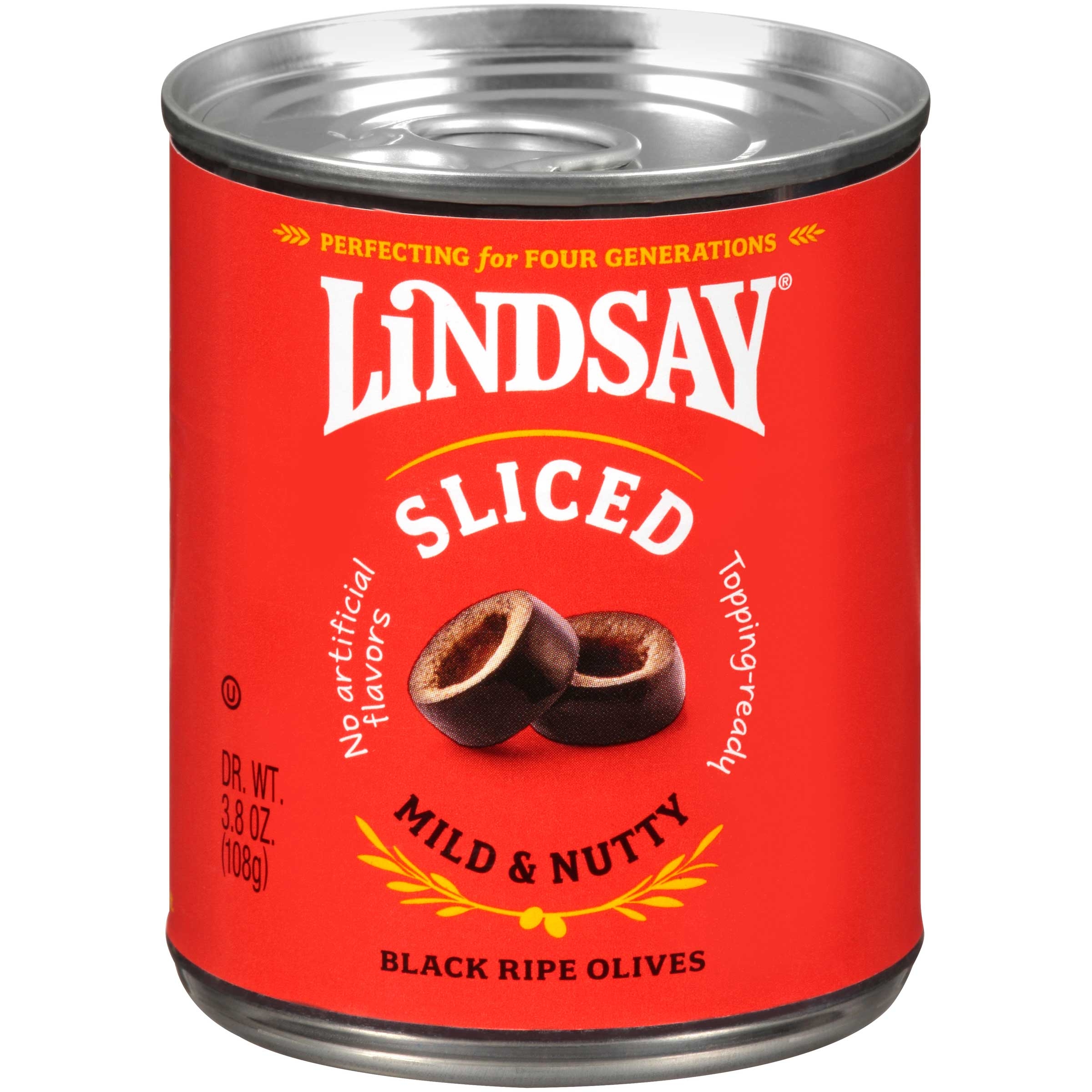 Lindsay Sliced Buffet Olives, 3.8 Ounce -- 24 per case.
