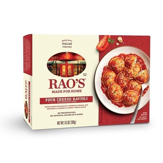 Raos Four Cheese Ravioli with Marinara Sauce, 9.5 Ounce -- 8 per case