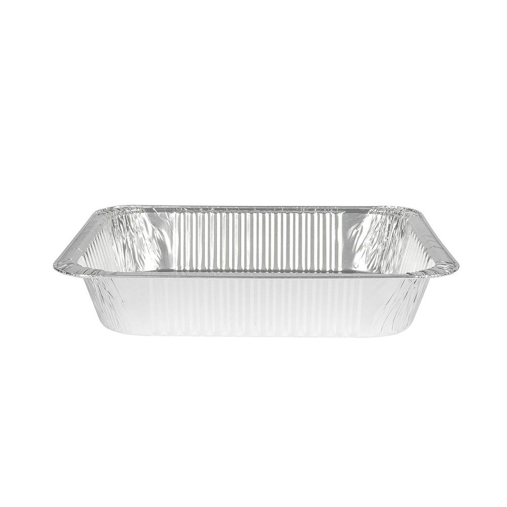 Chef's Seal Aluminum Silver Standard Weight Half Size Deep Steamtable Pan, 15.6 inch Depth -- 100 per case