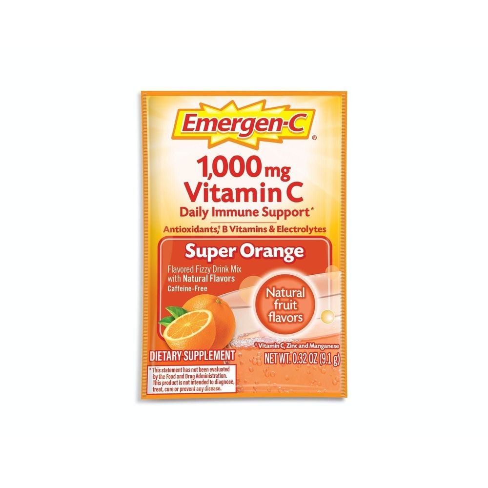Emergen C Super Orange Flavoured Fizzy Drink Mix, 2 count -- 72 per case