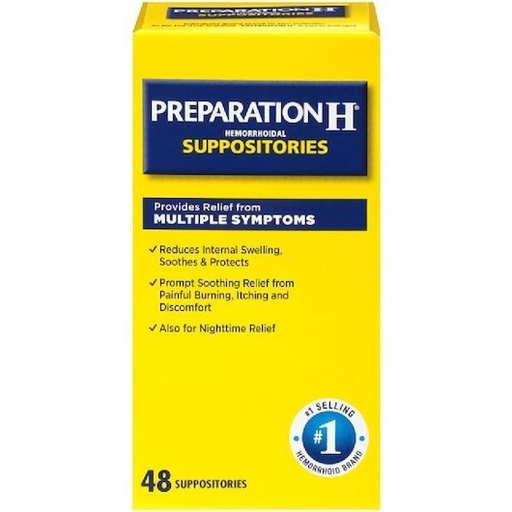 Preparation H Suppositories, 48 count -- 12 per case