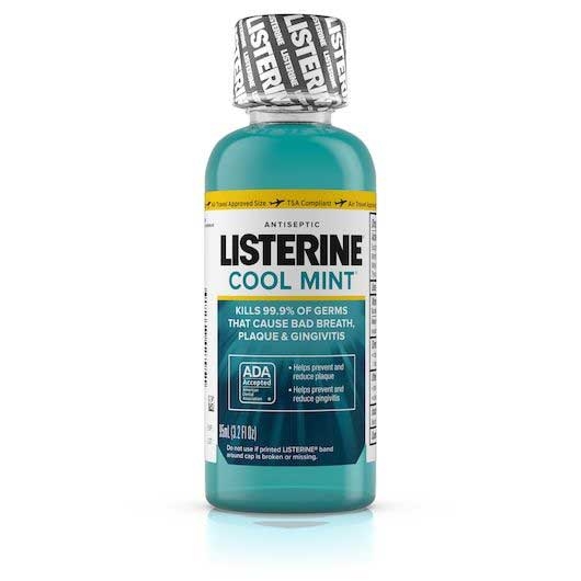 Listerine Antiseptic Cool Mint Mouthwash, 95 Milliliter -- 24 per case