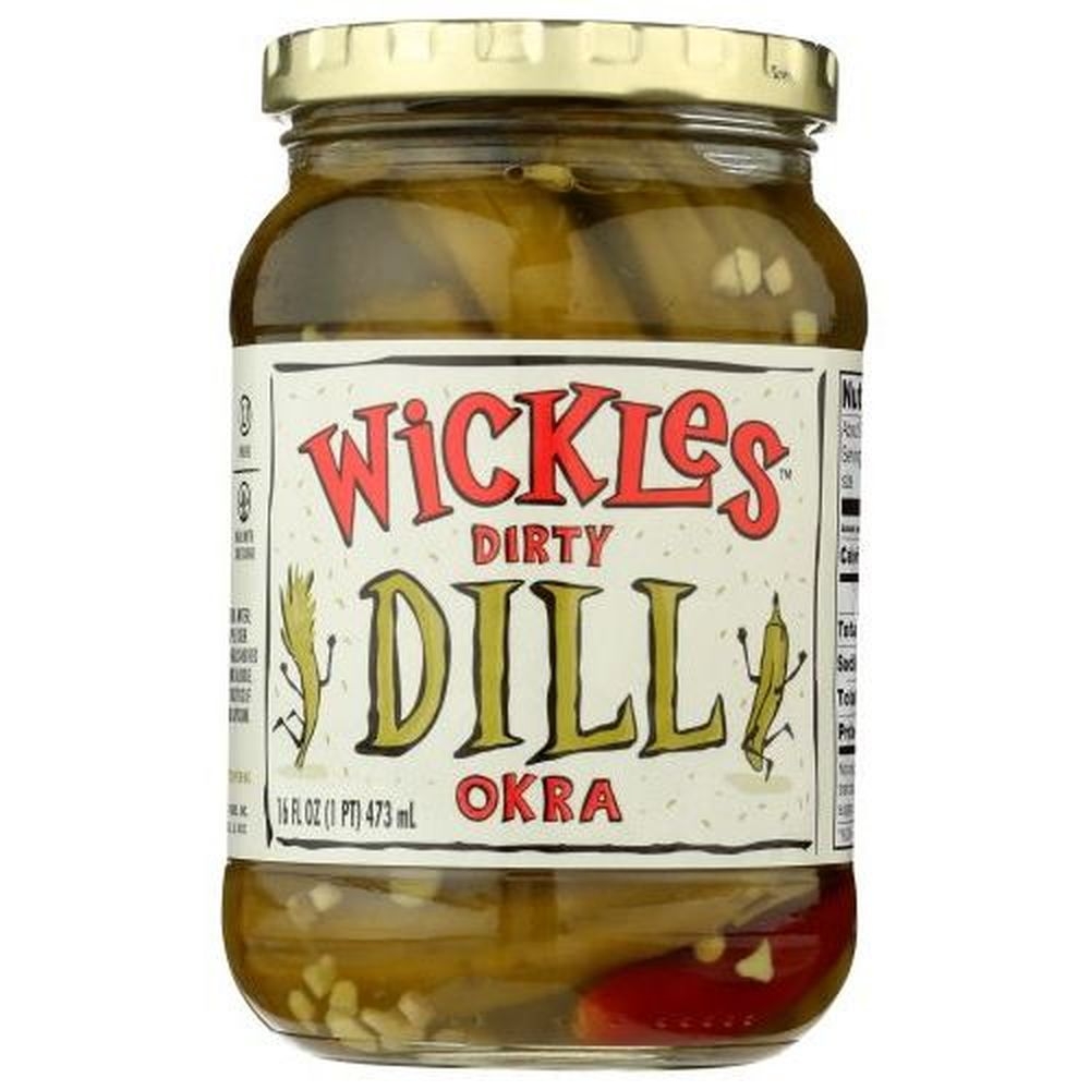 Wickles Dirty Dill Okra, 16 Fluid Ounce -- 6 per case