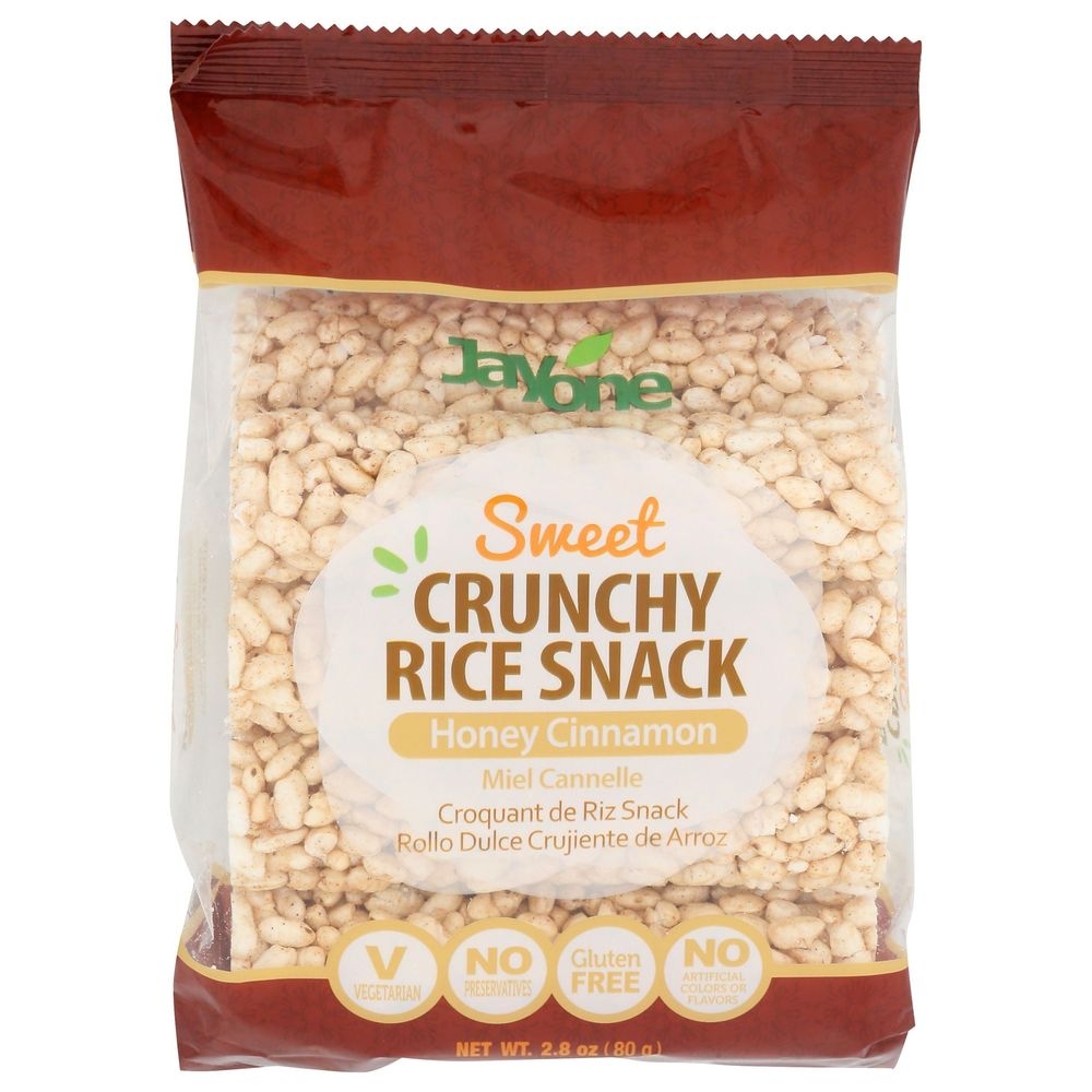 Jayone Honey Cinnamon Sweet Crunchy Rice Snack, 2.8 Ounce -- 6 per case