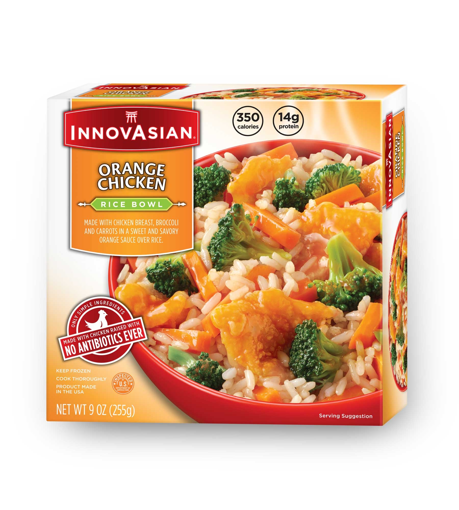 Innovasian Cuisine Orange Chicken Bowl, 9 Ounce -- 8 per case.