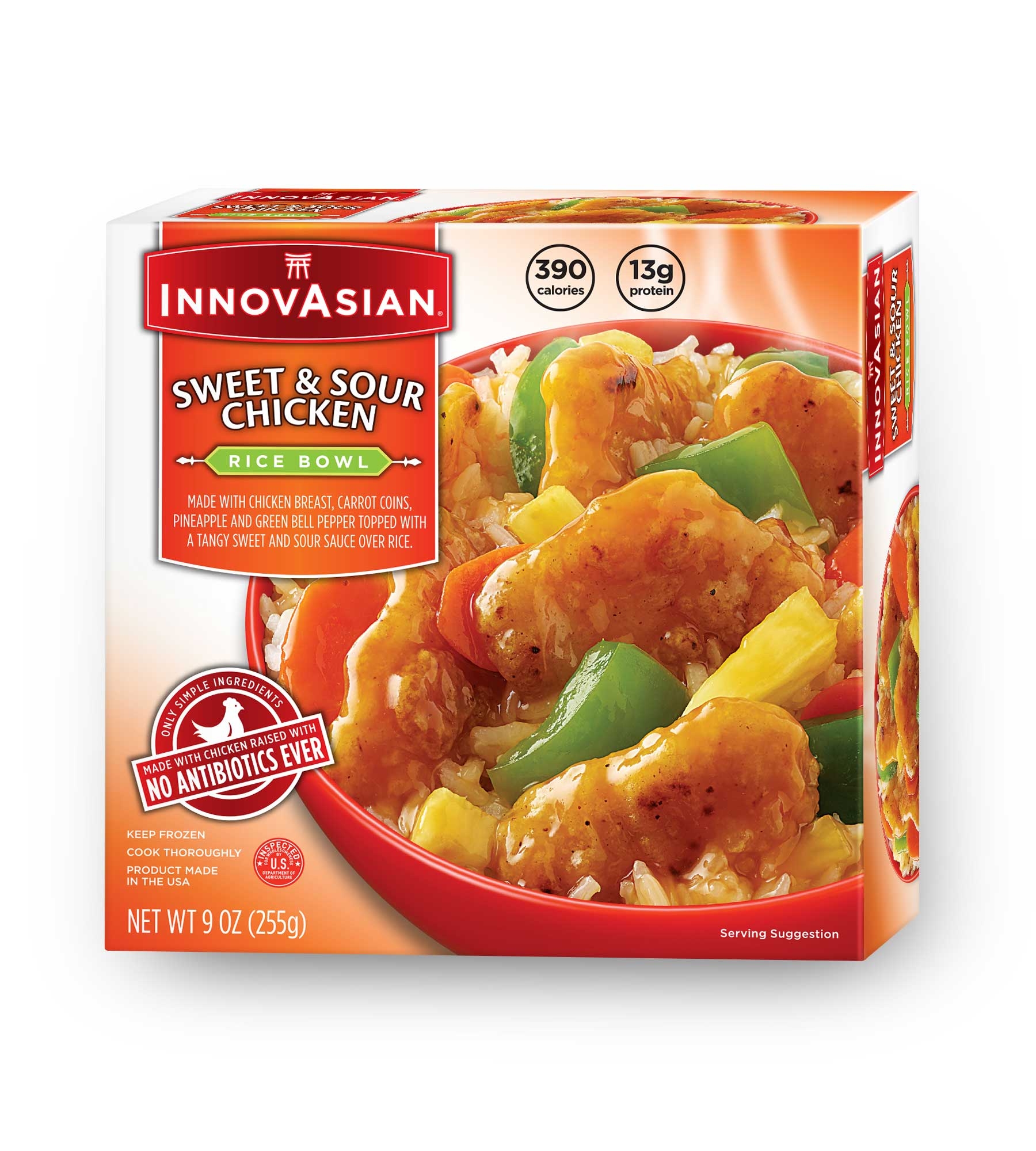 Innovasian Cuisine Sweet and Sour Chicken Bowl, 9 Ounce -- 8 per case.