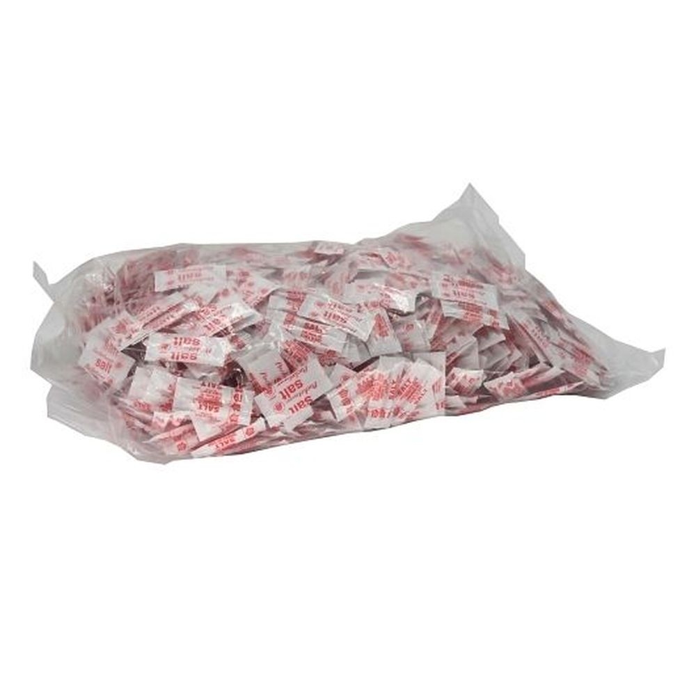 Packet Brand Fluted Salt Packets, 0.75 Gram -- 3000 per case.