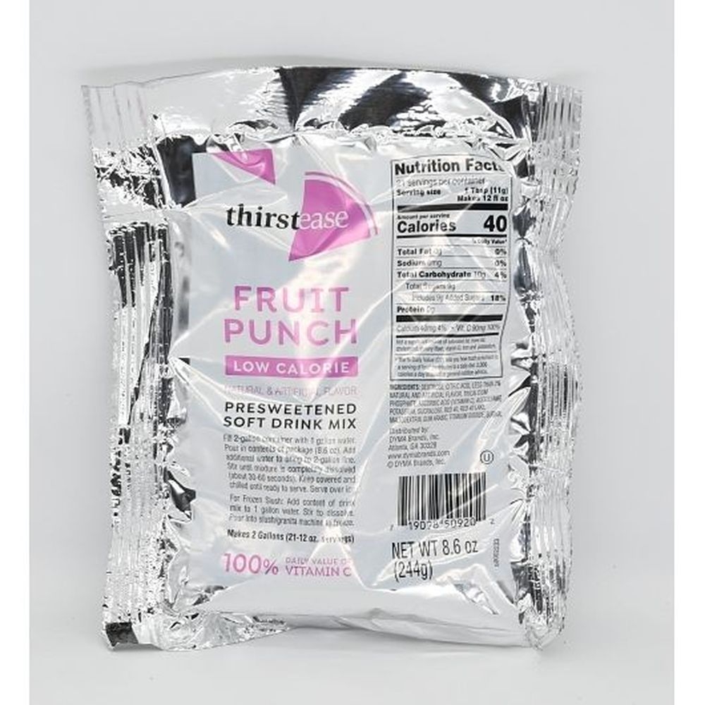Thirst Ease Fruit Punch Drink Mix, 8.6 Ounce -- 12 per case.