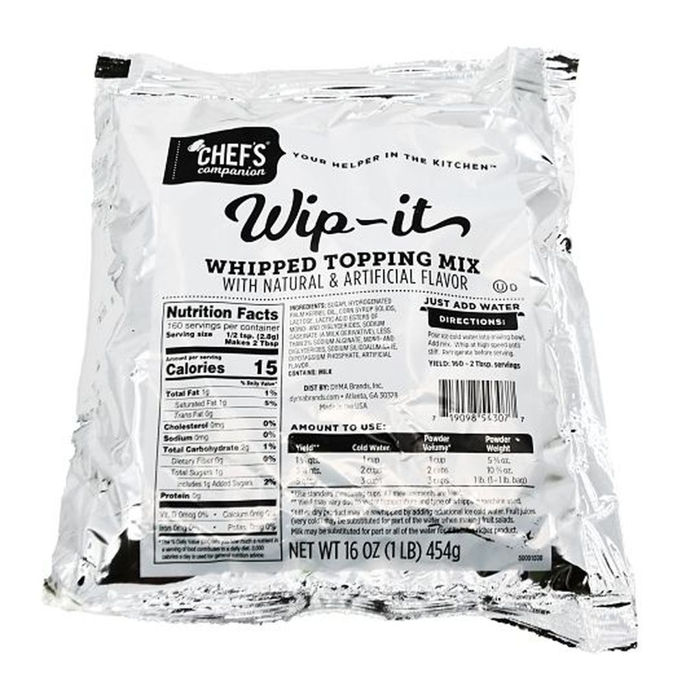 Chefs Companion Whipped Topping Mix, 1 Pound -- 12 per case.